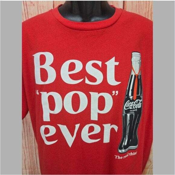 Coca-Cola "Best Pop Ever" T-Shirt XL Red - Picture 3 of 7
